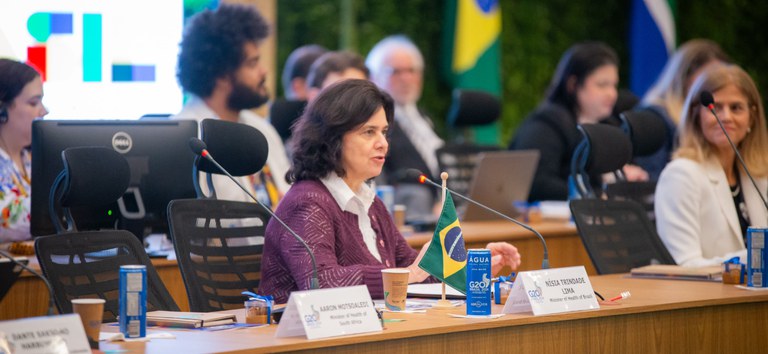 Mudanças climáticas têm consequências diretas e graves para a saúde”, diz Nísia no segundo dia do G20
